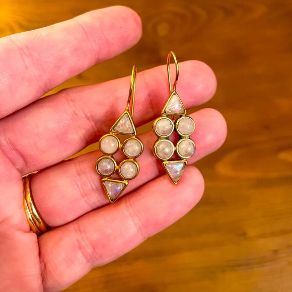 Addison Weeks Moonstone Drop Earrings - Picture 1 of 3